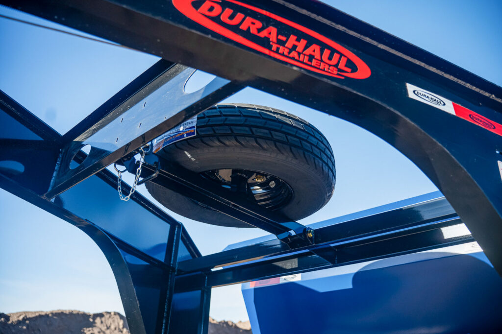 RKO Gooseneck Rolloff Dump Trailer Blue Drop Tire Detail