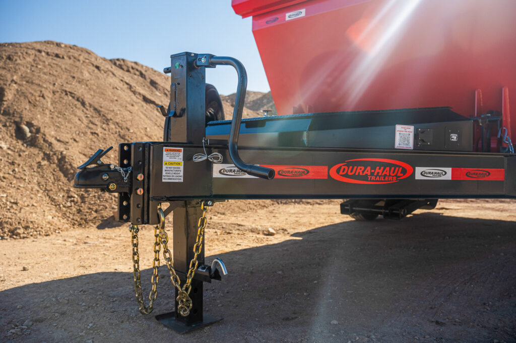 RRO-Rolloff Dumpster Trailer Red Coupler Detail