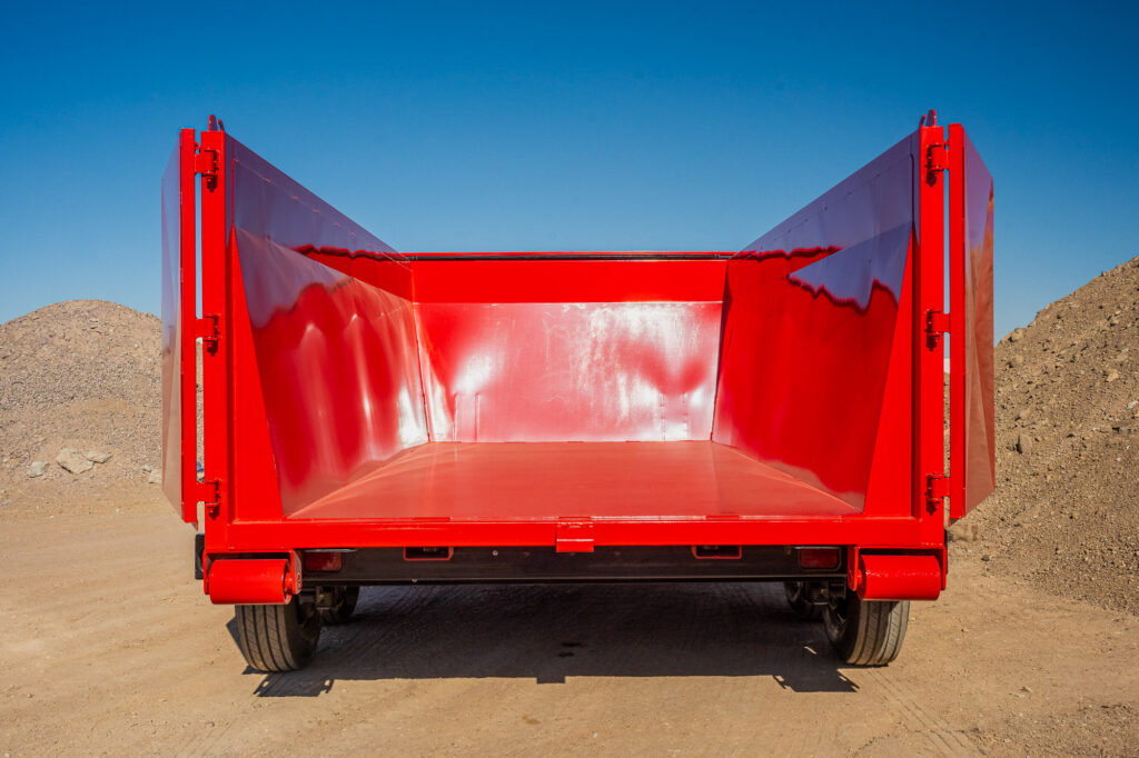 RRO-Rolloff Dumpster Trailer Red Plate flooring Detail