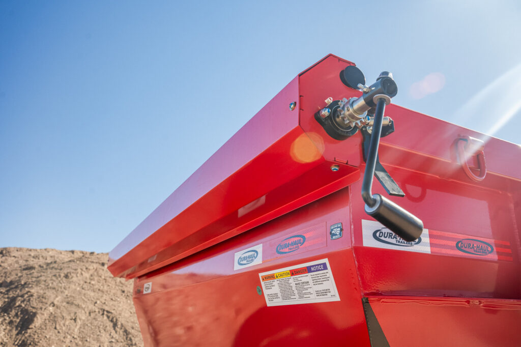 RRO-Rolloff Dumpster Trailer Red