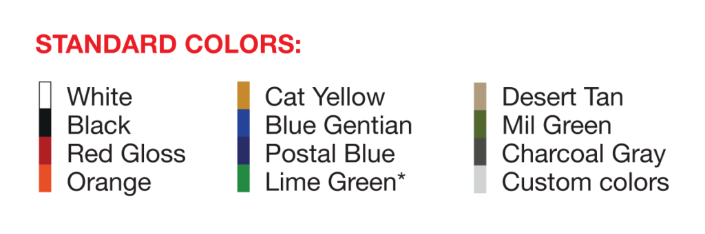 Standard Colors Options
